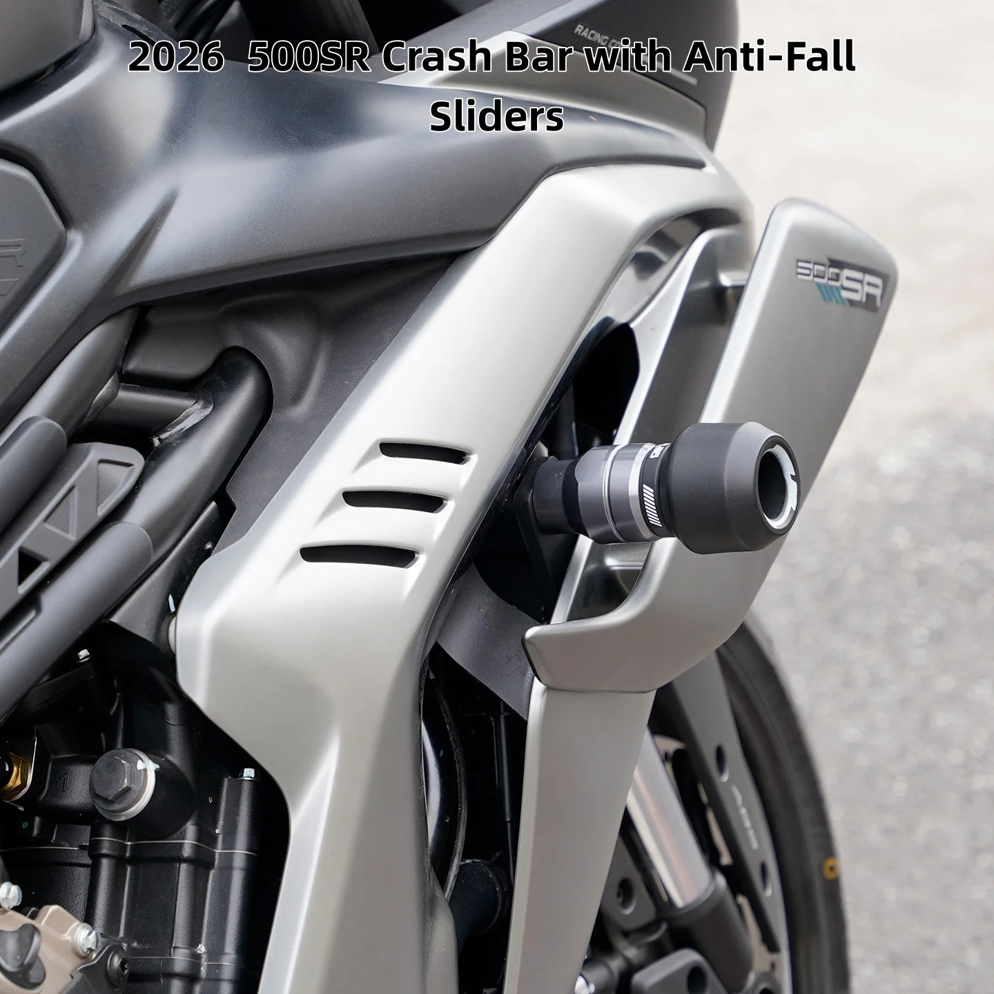 Fits 2026  500SR Crash Bar, Anti-fall Sliders, Bumper and VOOM Racing Bar Motorcycle Modification Parts
