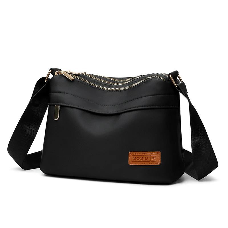 

Simple solid color nylon cloth bag for women, multifunctional, casual, waterproof, portable,crossbody bag fashionable,