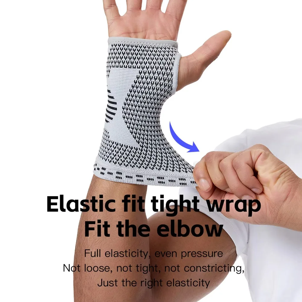 Adjustable Gym Sports Wristband Wrist Protector with Compression Gloves Carpal Tunnel Palm Guard Wrist Support Brace Strap