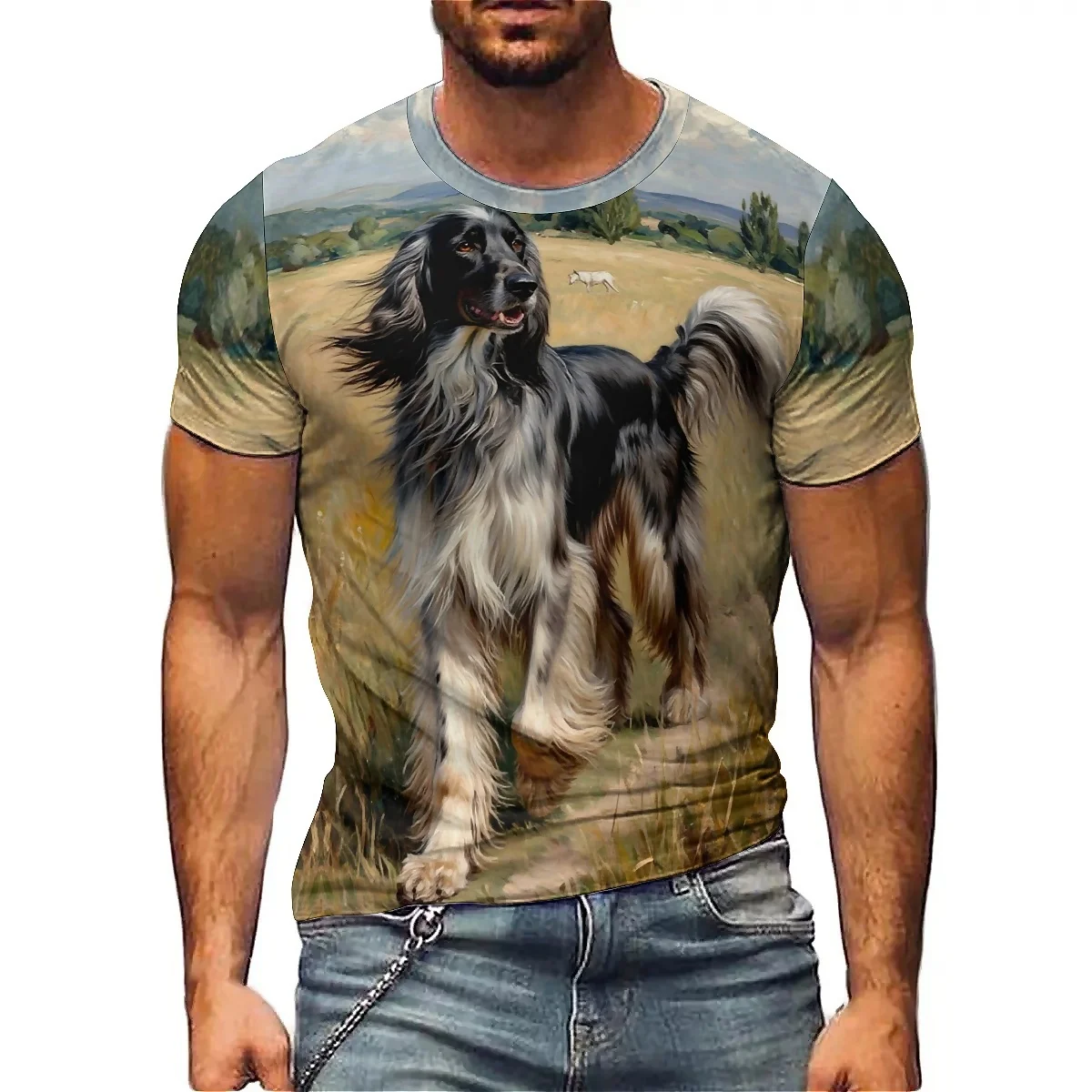 

Cool & Lightweight Themed Apparel Men's 3D Printed Short-Sleeve T-Shirt - Casual Printed Top