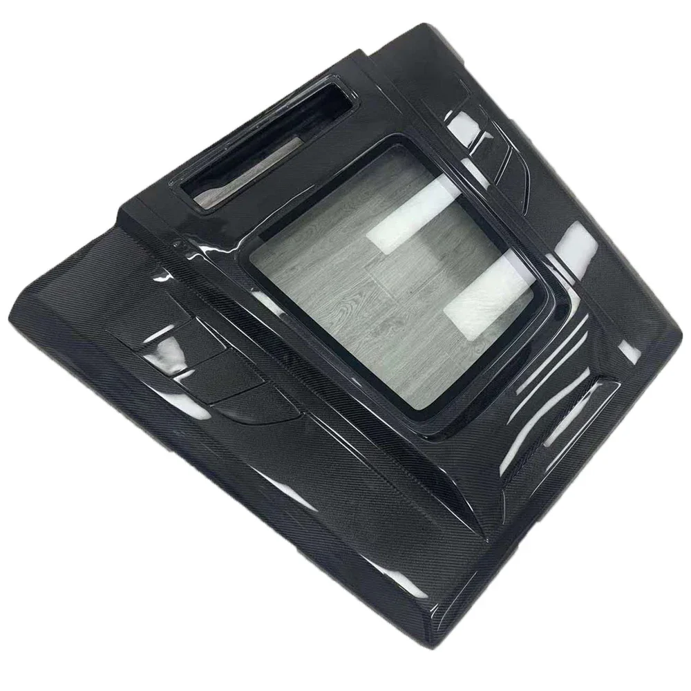 High Quality Carbon Fiber Body Kit Front Bonnet Hood with Glass for W463 G Class G500 G55 G63