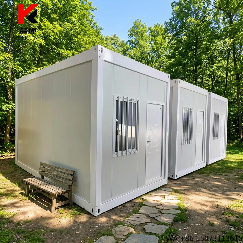 20ft X-fold Container House Prefabricated Foldable Mobile Temporary Dormitory for Sale Modern Design Office Building
