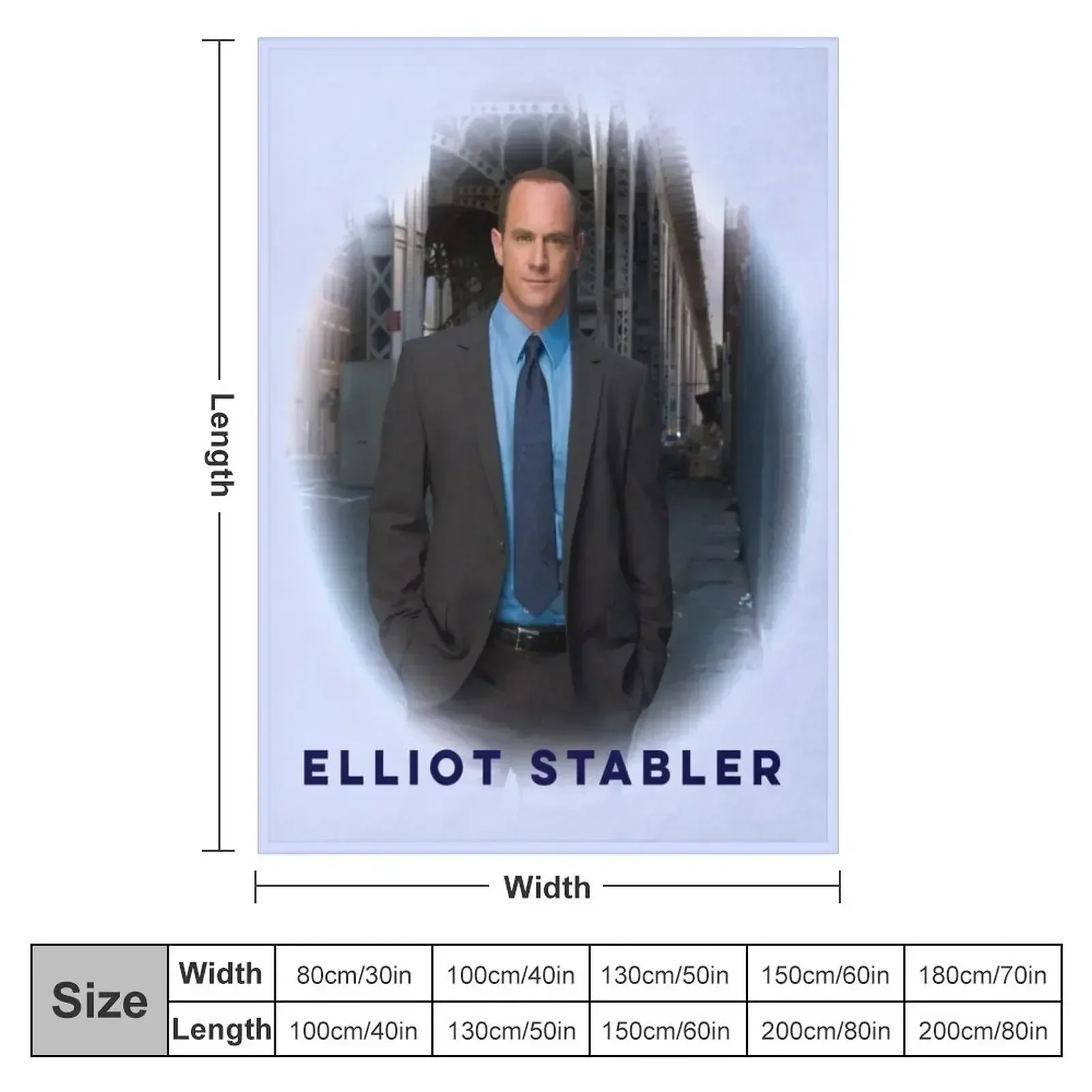 Elliot Stabler Throw Blanket couch cozy soft plush fuzzy picnic outdoor blanket