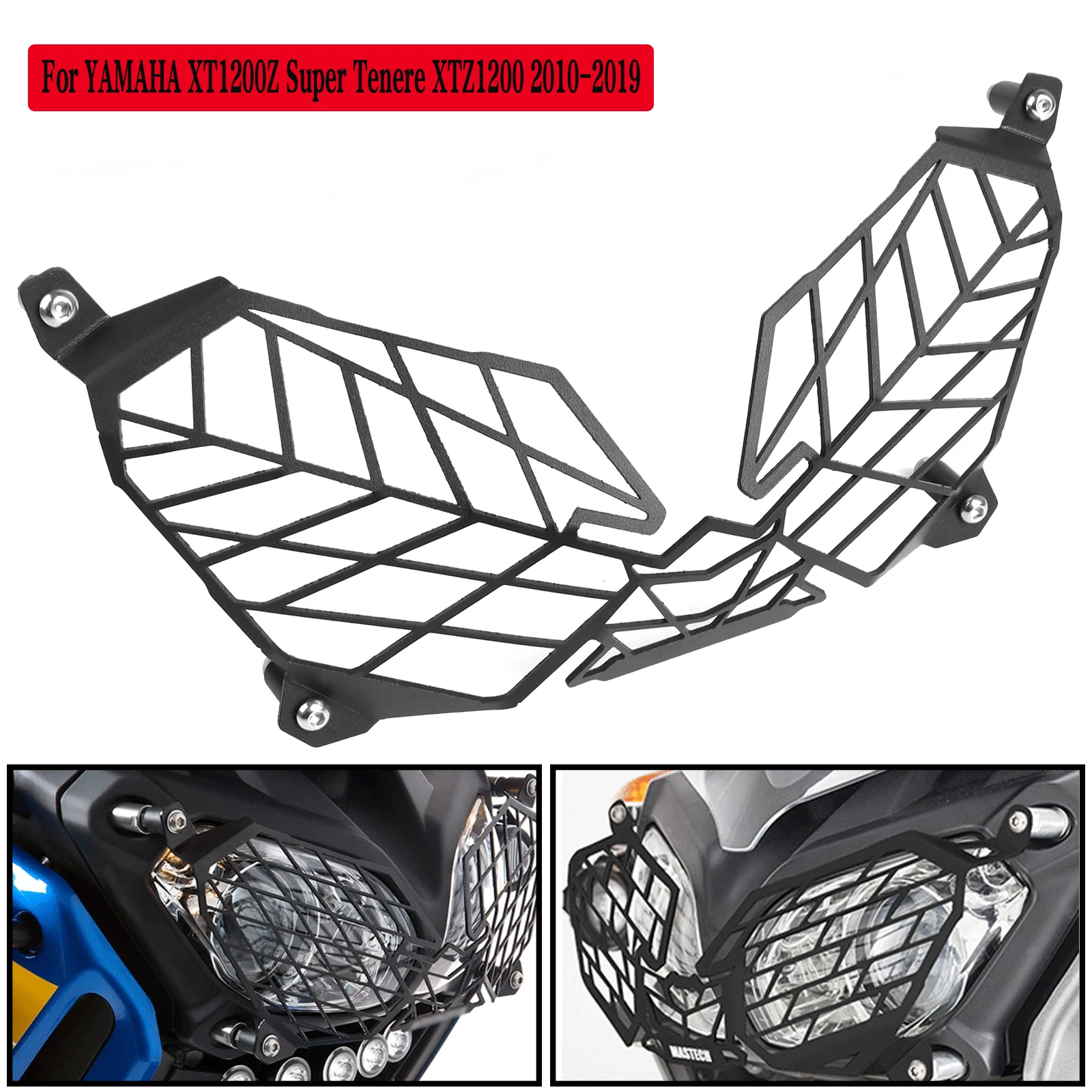 For YAMAHA XT1200Z Super Tenere XTZ1200 Motorcycle Headlight Grille Protector Guard Cover Protection XT1200 Z XTZ 1200 2010-2019