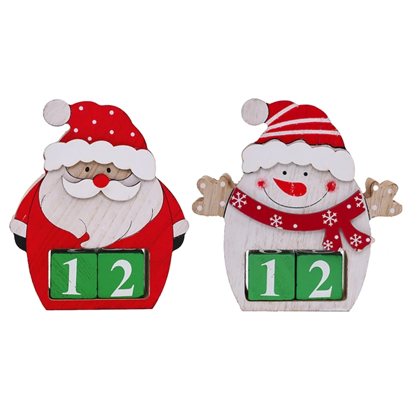 Calendrier de compte à rebours pour enfants, cadeau de joyeux Noël, décoration du Nouvel An, 2022