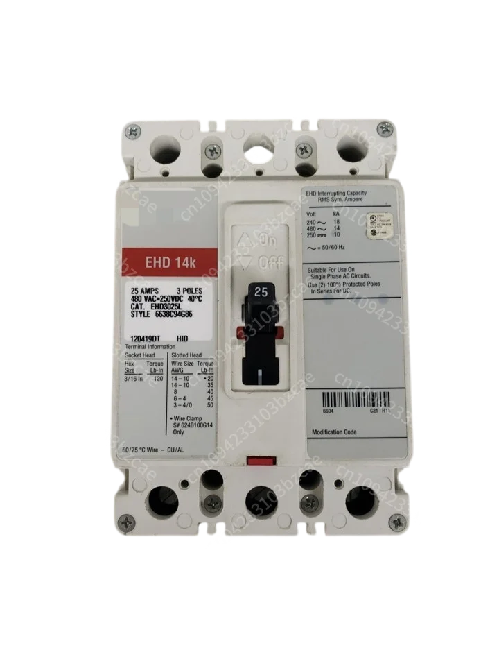 

Plc Programming Controller Plcr EHD 14K EHD3025 Circuit Breaker 25A 3P