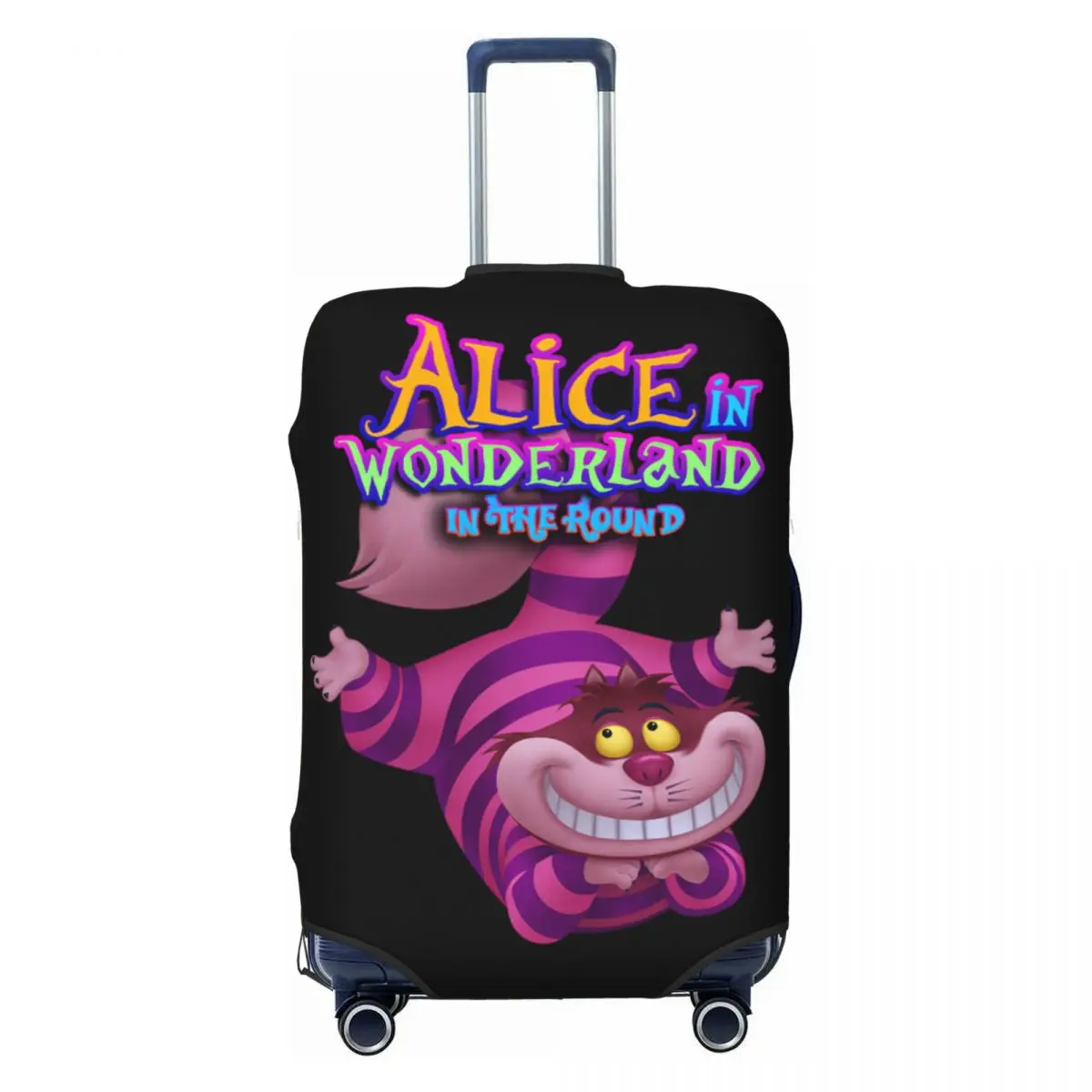 

Fashion Alice In Wonderland Luggage Cover Protector Dust Proof Cheshire Cat Travel Suitcase Covers