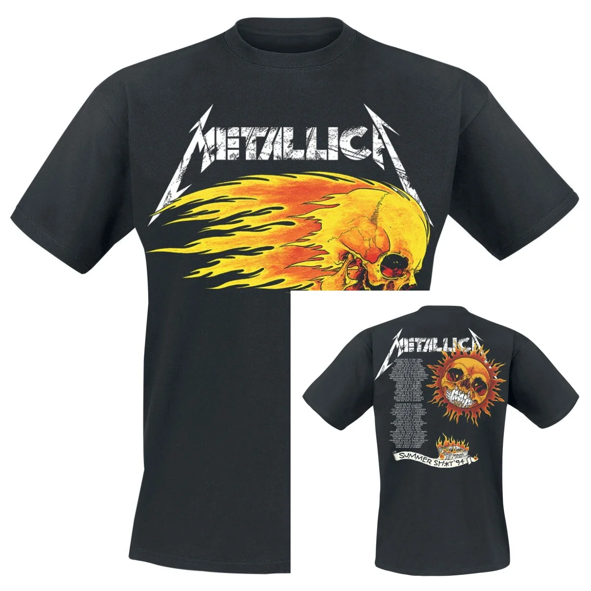 Heißes Sommer-Metallica-Grafik-Baumwoll-Band-T-Shirt, Unisex, Kurzarm, Modemarke, Luxus, Lässig, Vintage-T-Shirts – Detail 5