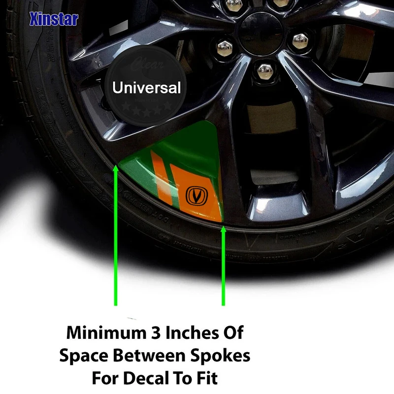 6Pcs Car Wheel Sticker For Changan CS75 PLUS CS95 CS35 alsvin CS15 CS55 Eado Auto Accessories