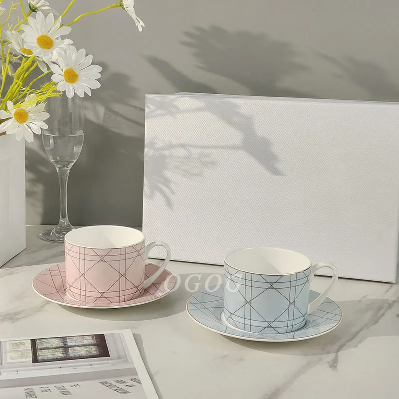 

Tableware Bone China Coffee Cups with Saucers Tea Cups Perfect for Home Use Afternoon Tea Daily Drinks and Office Coffee