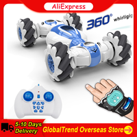 S012 RC Stunt Car Remote Control Watch Gesture Sensor Deformable Electric Toy All Terrain Speed 2.4GHz 4WD 360°Whirligig Vehicle