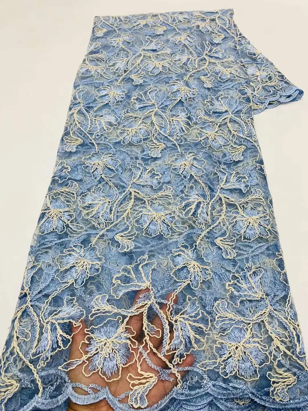 Africa Nigerian Beaded French Mesh Lace With Sequins High Quality 2025 Embroidery Lace Sequins Lace For Wedding Dresses Women