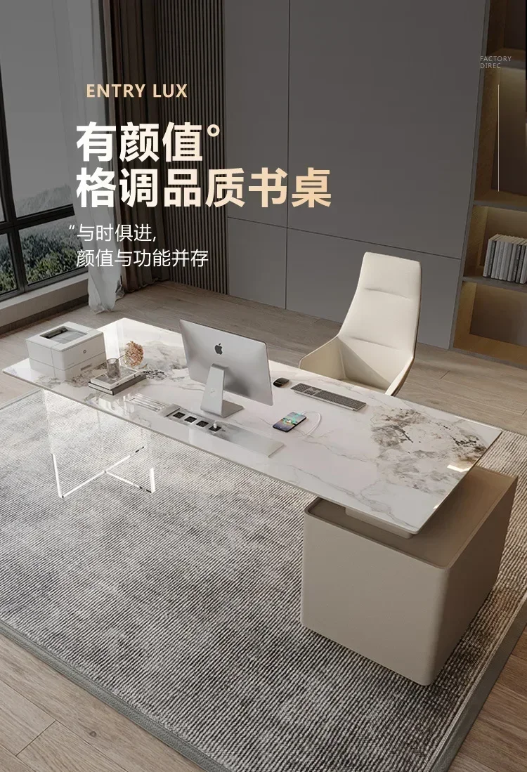 Modern Acrylic Office Desks County Float Design Household Study Computer Office Desks Bureau Meuble Working Equipment QF50OD