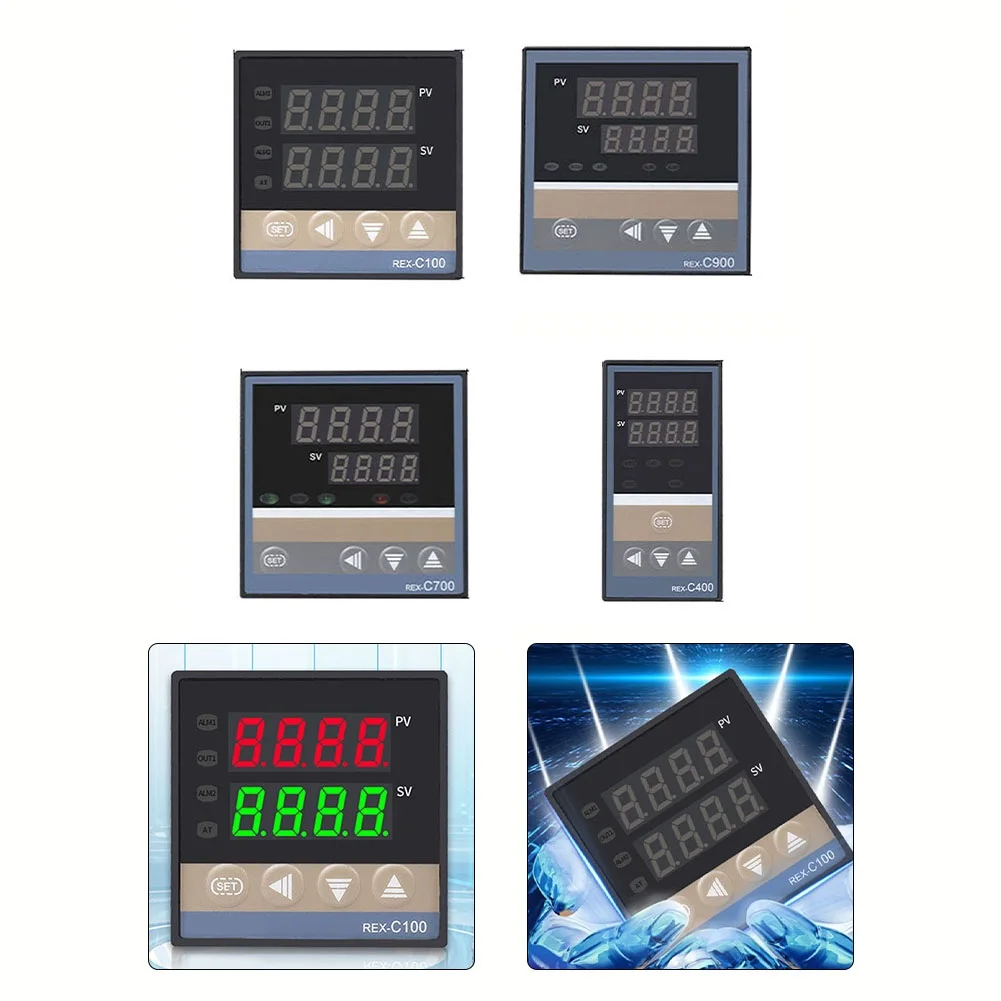 1pc Intelligent Digital Display Temperature Controller For Injection Molding Machines Ovens Dryers 0-400℃ Thermostat Tool