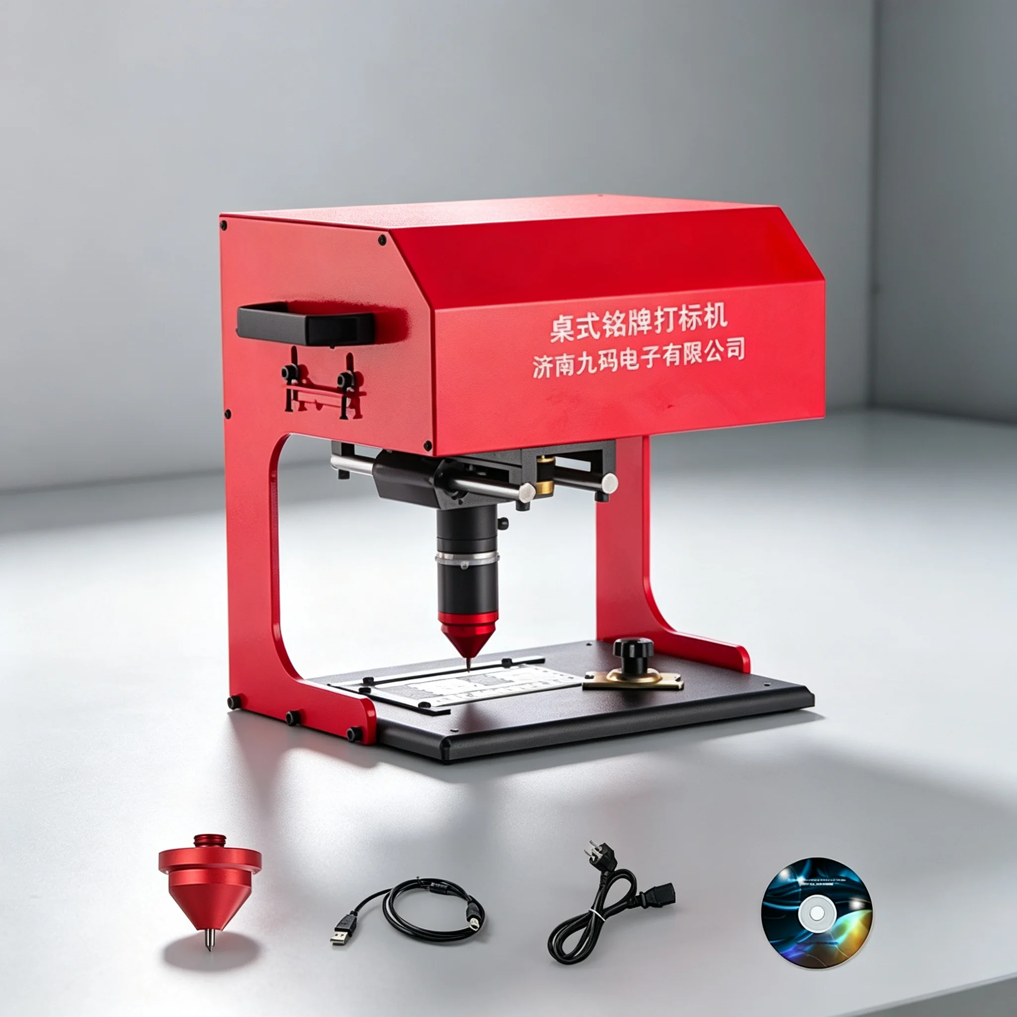 Pneumatic Desktop Nameplate Marking Metal Engraving Machine 170x110mm
