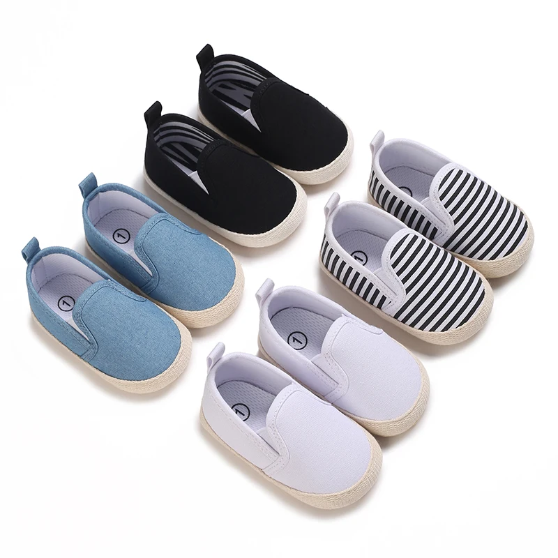 4 Colors Toddler Anti-slip Baby Shoes Baby Canvas Classic Sneakers Newborn Sports Shoes Baby Boys Girls First Walkers Shoes