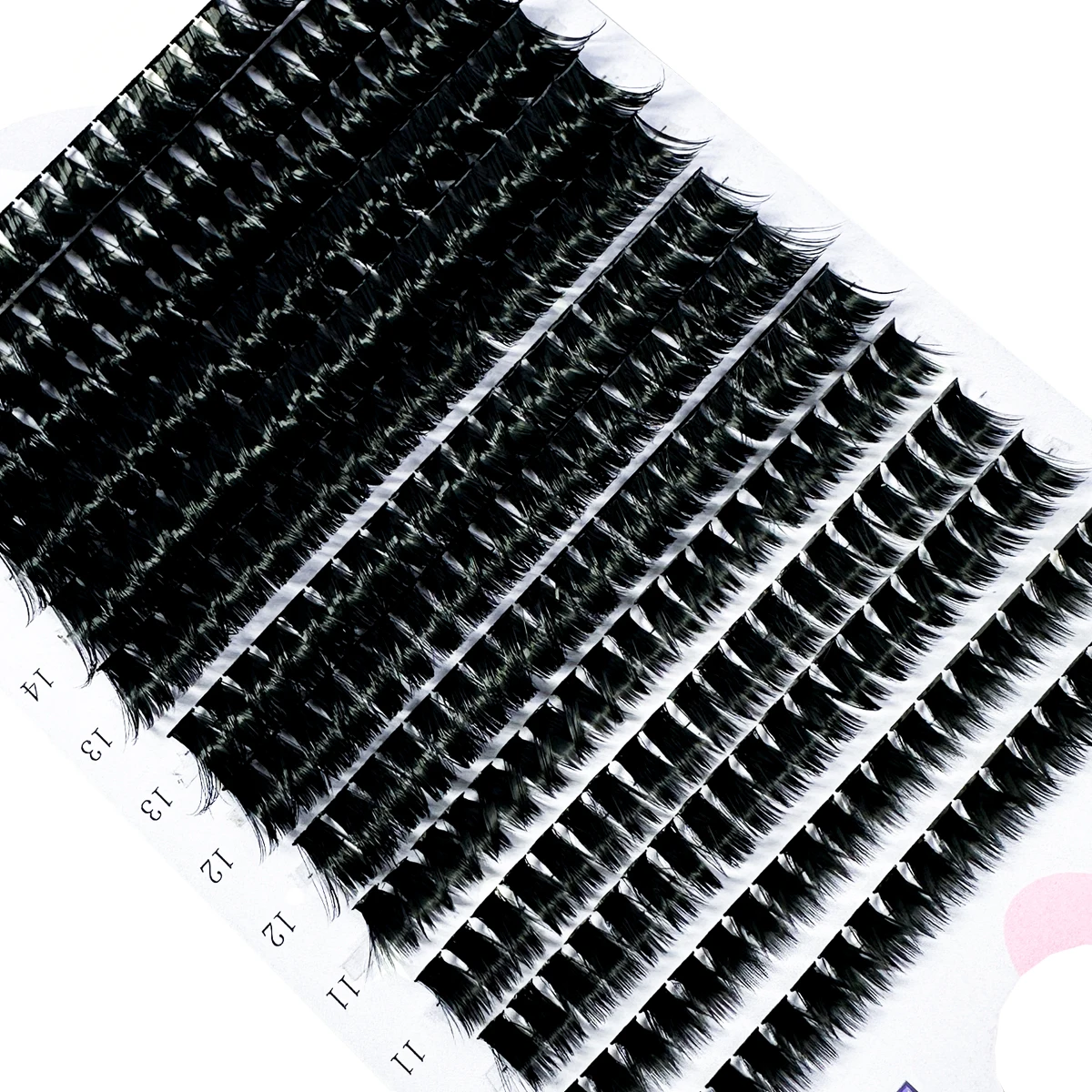 Neue 14 Reihen 280 Cluster 40D Mix 9-16 mm Cluster-Wimpernverlängerung Natürliche dicke gefälschte Wimpern 3D-Streifen Einzelwimpern