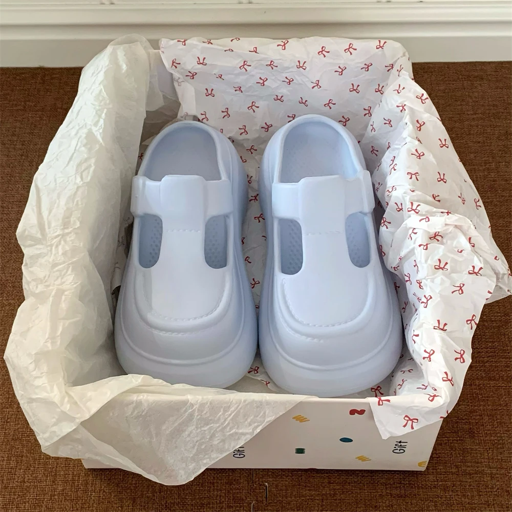 

Модные тапочки Мэри Джейн, повседневные износостойкие женские нескользящие тапочки на весну и лето, универсальные домашние тапочки