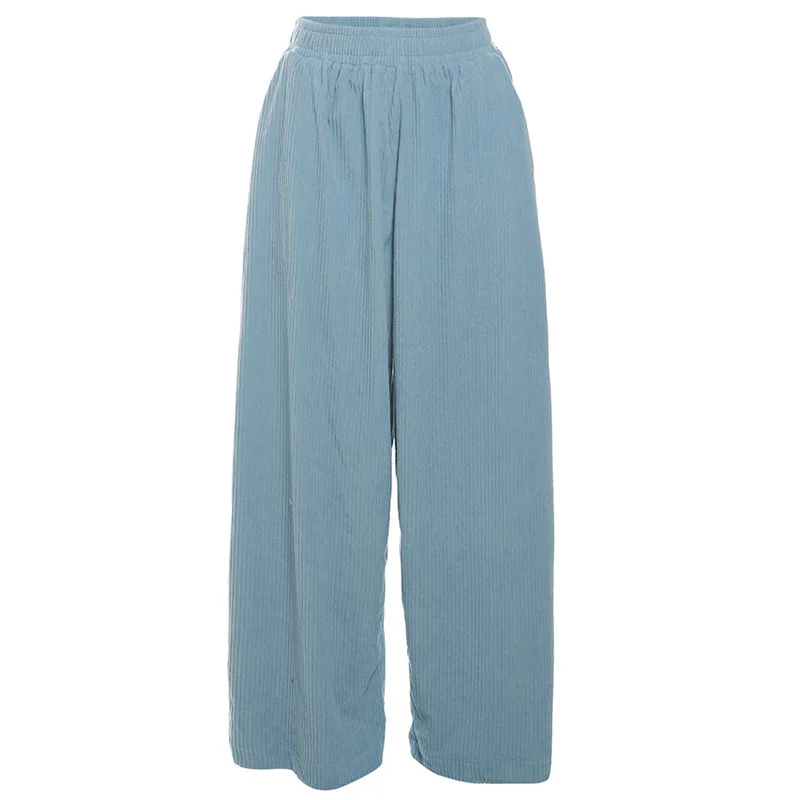 2025 Autumn and Winter Women's Clothing New Fashion Street High Waist Loose Straight Casual Trousers