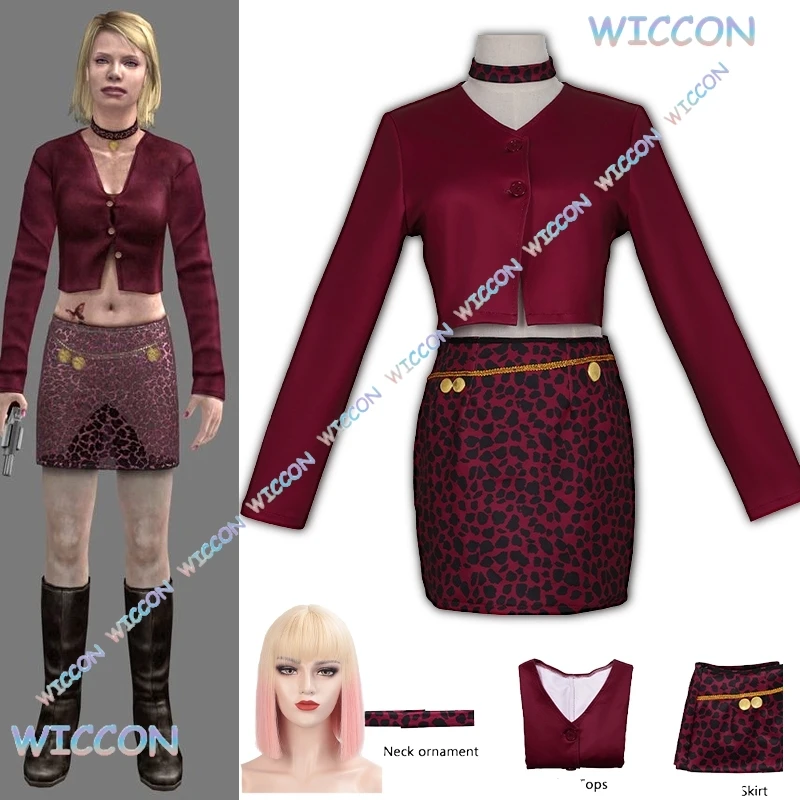 Ynot/Maria, красная униформа для косплея, бесшумная, потому что Hill 2, игра «Рожденный из желаний», костюм на Хэллоуин, карнавал, женский костюм ужасов, платье