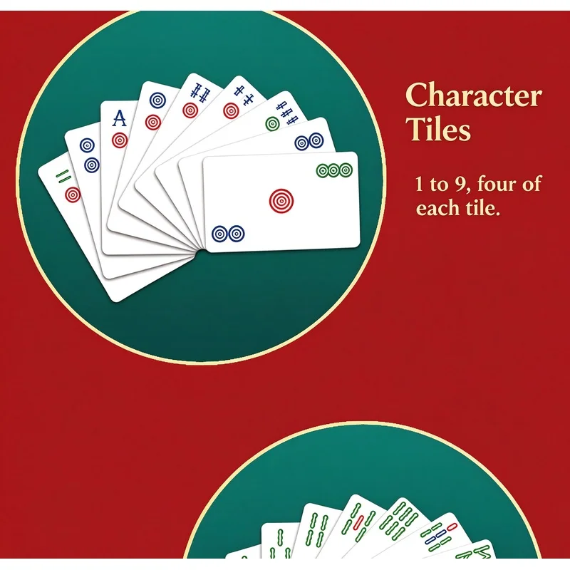 Travel Mini Mahjong Cards, Compact, Thickened, Waterproof, Portable Home Poker, Noiseless Tiles