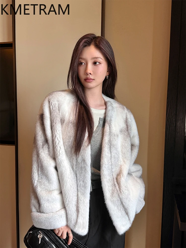 100% jaqueta de pele de vison inteira mulher luxo curto casaco de pele real roupas de inverno de alta qualidade para mulheres jaquetas peludas 2025 fourrure