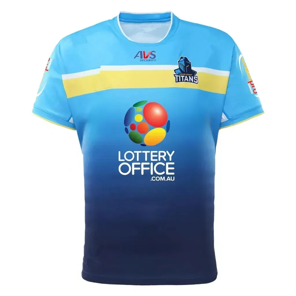 

2023 GOLD COAST TITANS HOME JERSEY 2023/24 Gold Coast Titans Home/ Away / Indigenous / Training Rugby Jersey Size:S-5XL