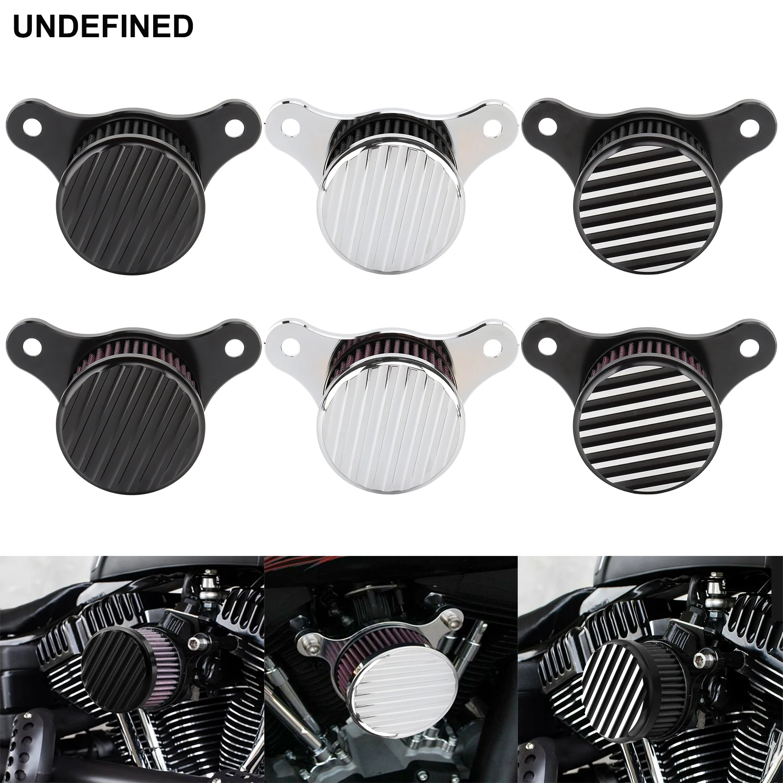 Motorcycle Air Filter Intake Cleaner System Kit For Harley Touring Road King Electra Glide Dyna Street Bob Softail Breakout