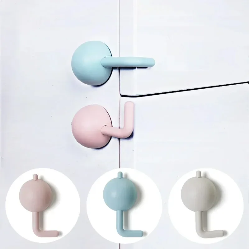 

3pcs Child Safety Lock Anti Baby Pinch Drawer Lock Buckle Baby Protection Buckle Drinking Water Cabinet Door Lock Fixing Buckle