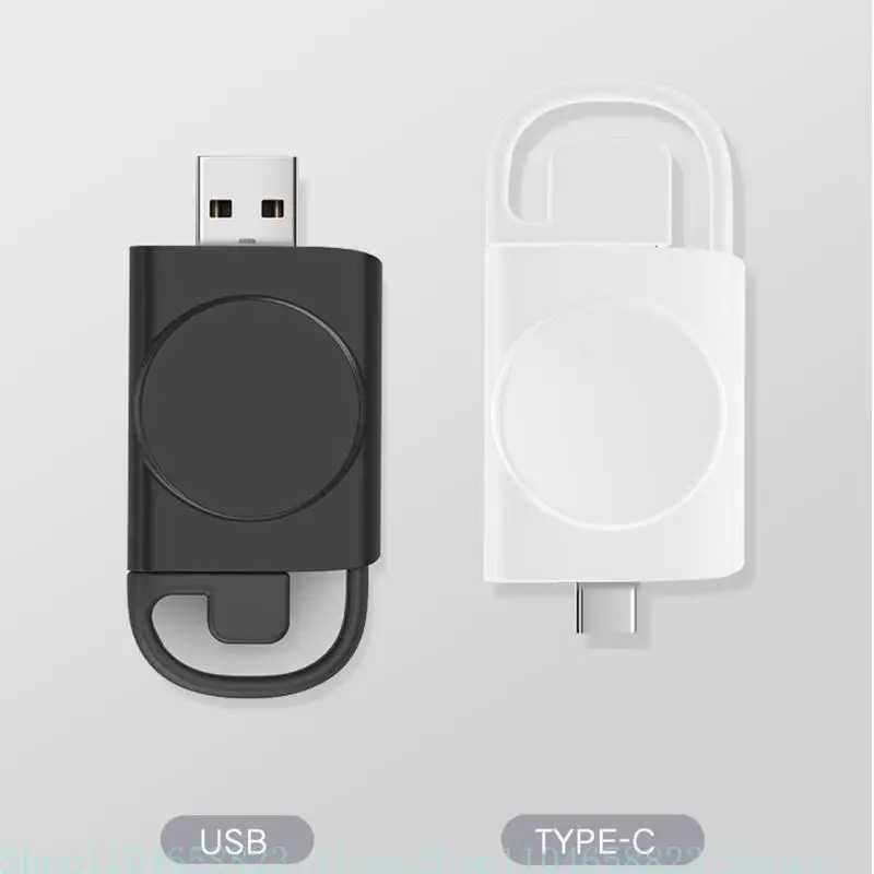 อะแดปเตอร์ชาร์จไร้สายแบบพกพา 2 in 1 เหมาะกับ GalaxyWatch 3/4 USB Fast Stand การออกแบบจิ๋ว