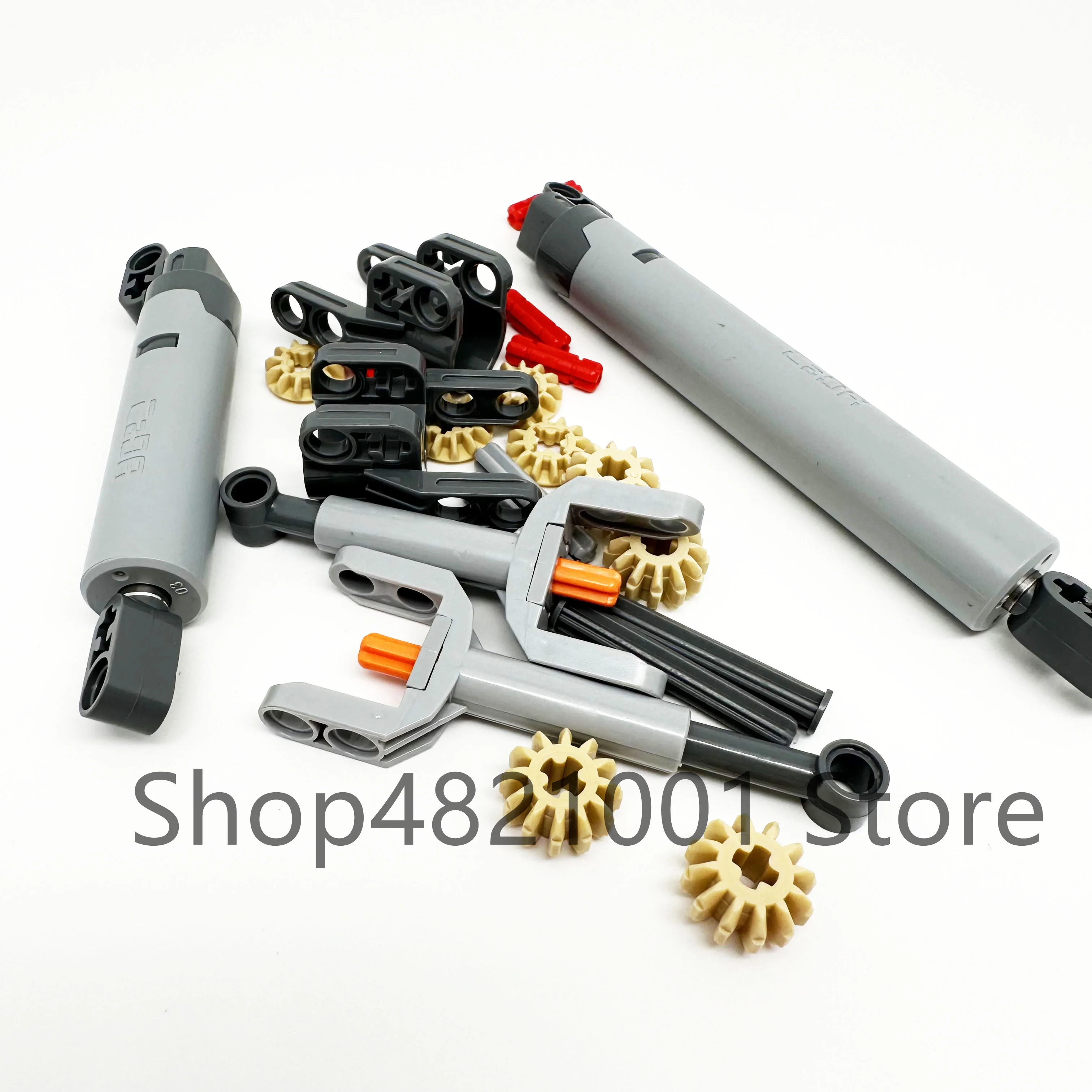 22Pcs/set High-Tech Parts Gear Axle Linear Actuator Set MOC Friends Bricks Building Blocks Accessory Mechanical DIY Compatible