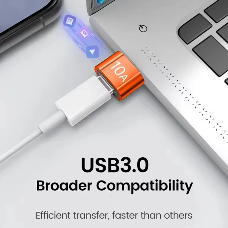 10A OTG نوع C أنثى إلى USB ذكر USB 3.0 إلى Type-C محول شحن سريع محول البيانات لأجهزة الكمبيوتر المحمول Xiaomi Samsung Oneplus #4