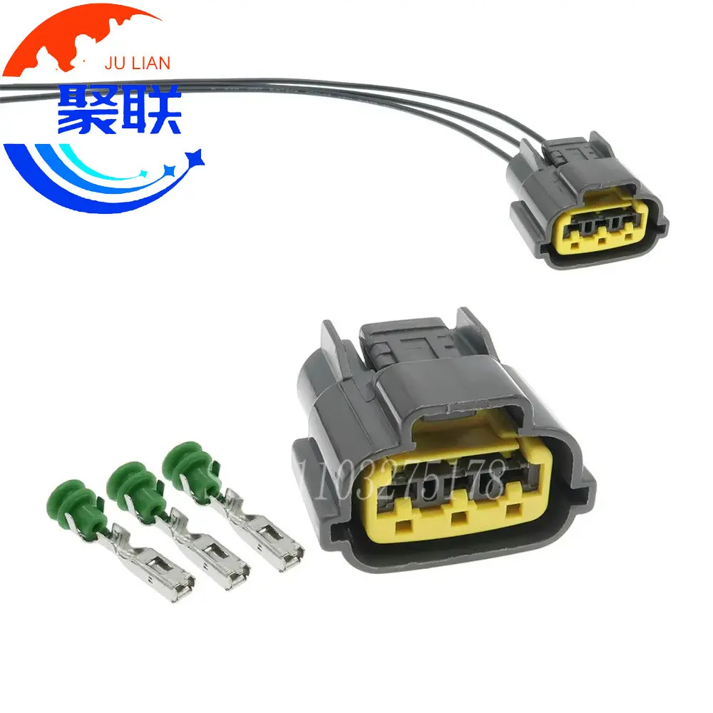 1Set 3Pin 6098-0141 6098-0142 Ignition Coil TPS Waterproof Wire Connector for Renault Nissan Skyline 4g63t Engine 60980141