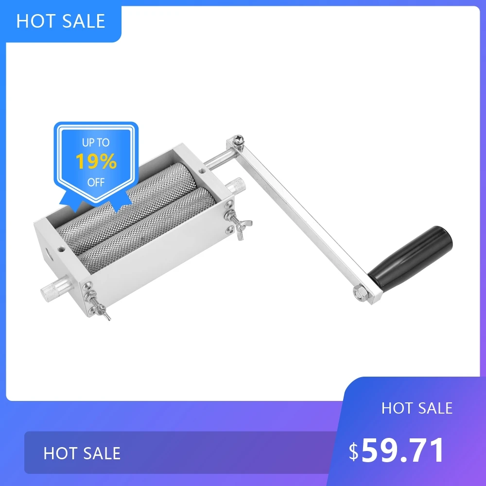 Practical2025 Stainless Steel Grain Mill 2 Roller Homebrew Barley Grinder Crusher Manual Malt Powder Maker for Home Beer Brew 21