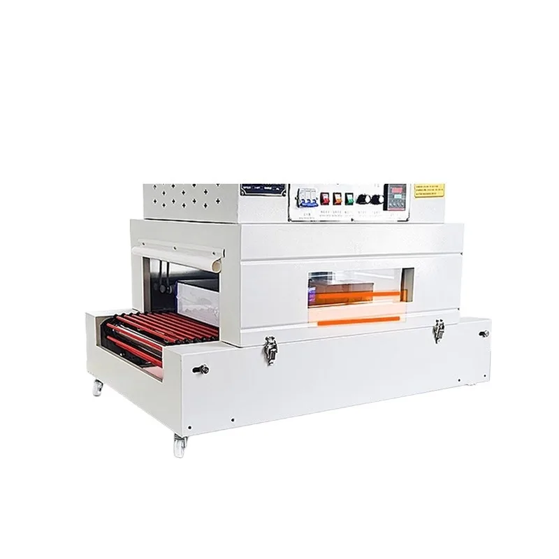 Compact Automatic Heat Shrink Wrapping Machine Film Sealing and Cutting Packing Equipment for Cosmetics Gift Box Outer Packaging