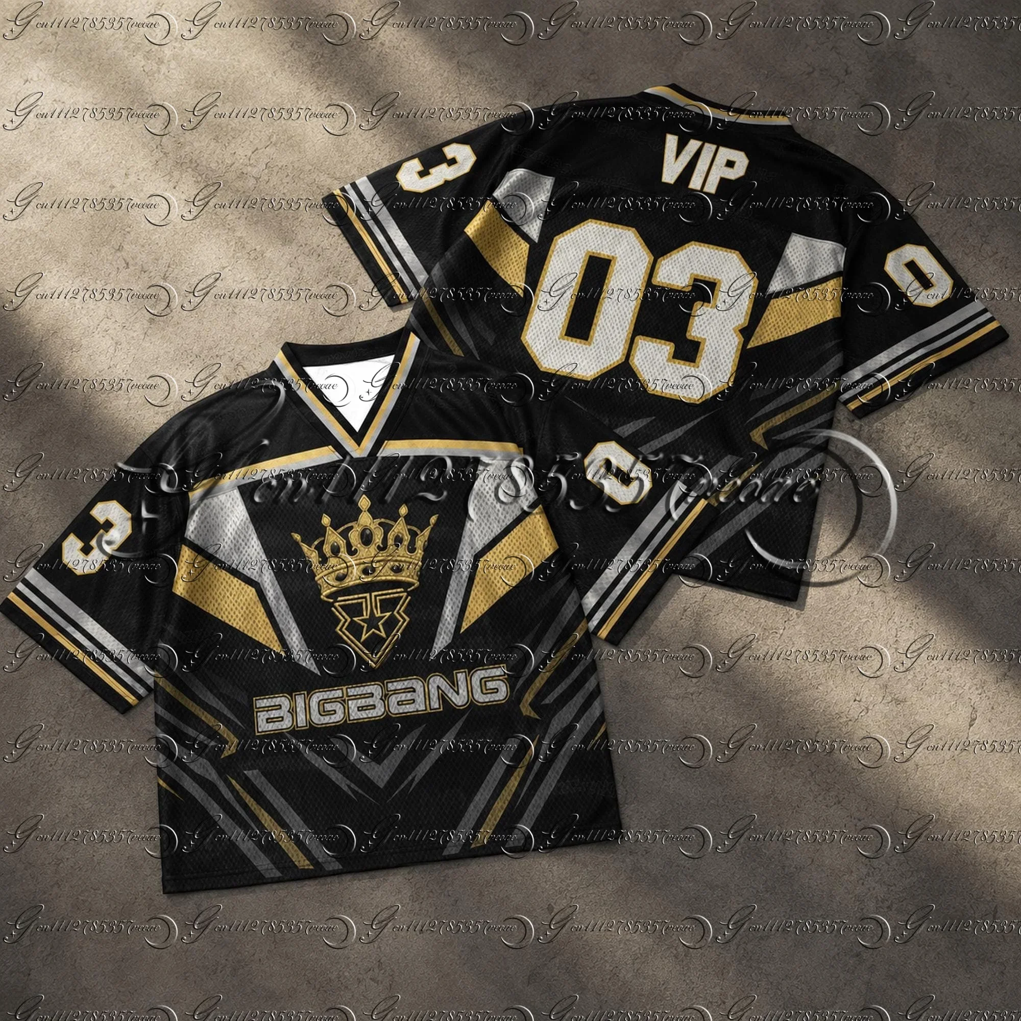 Damen 2026 World Tour Mixed Mesh Jersey Kurzarm-T-Shirt G-Dragon Konzert Fan-Bekleidung Familien-Partnerlook zum 20. Jubiläum – Detail 6