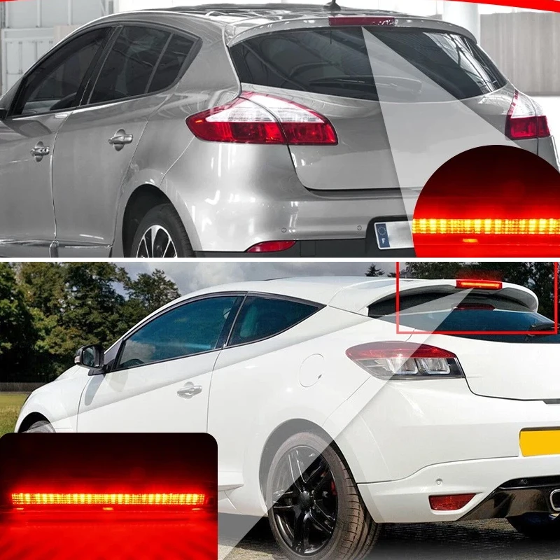 

1 шт. для Renault Megane Hatchback MK3 2008 2009 2010 2011 2012 2013 светодиодный светильник высокого уровня с креплением на дополнительный задний стоп-сигнал третий стоп-сигнал