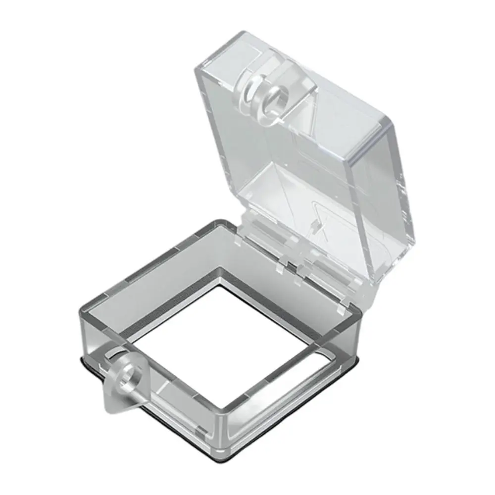 1Pcs 40/50/60mm Button Protection Cover PC Lockable Anti Misoperation Cover Double Sided Tape Transparent Emergency Stop Cover