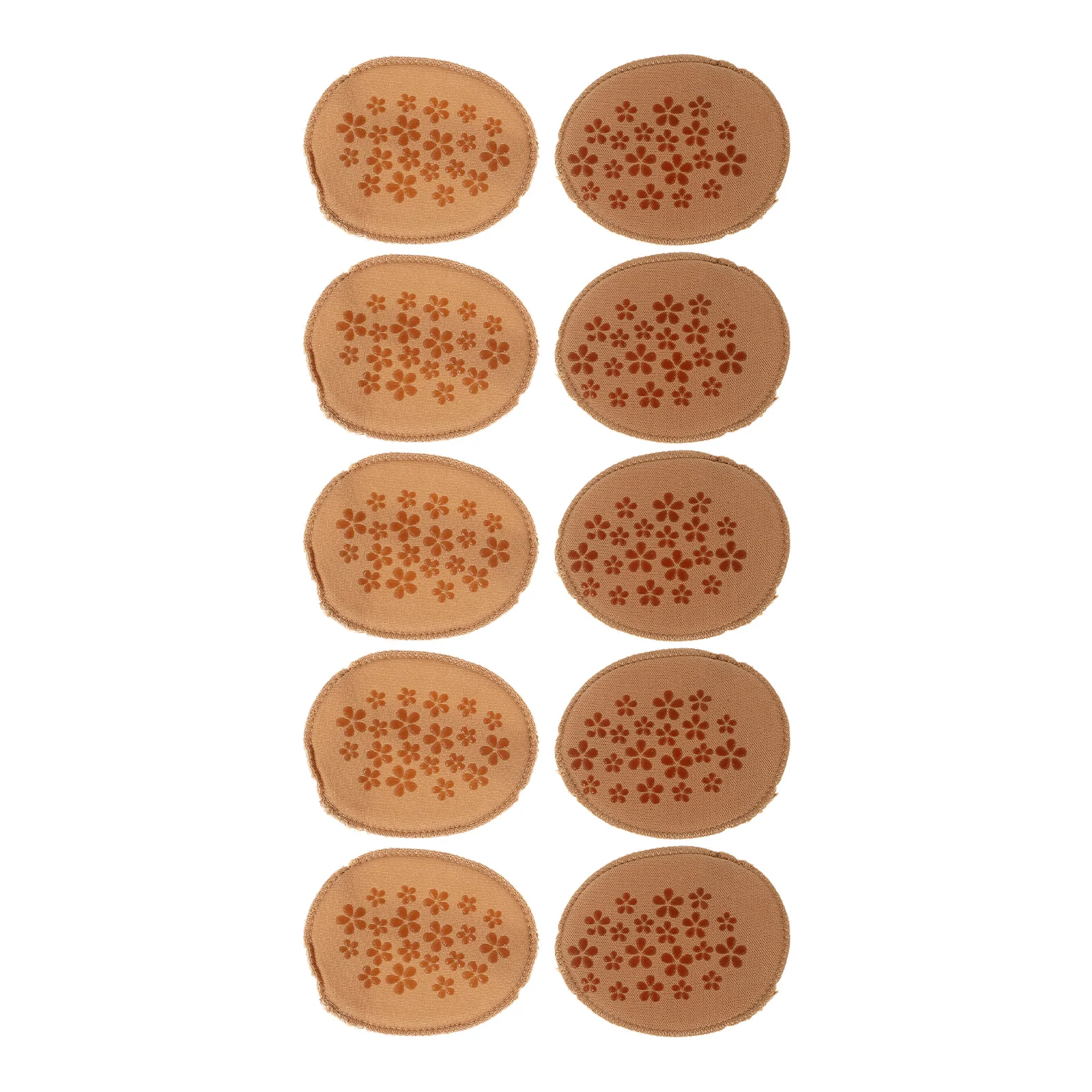 

5 Pairs High Heel Insoles Women Metatarsal Pads Non Slip Sponge Cushions Invisible Half Foot Inserts Lightweight Breathable Shoe
