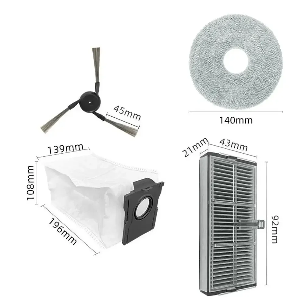Brosse latérale pour aspirateur Ultra RoVacuum, chiffon, sac à poussière, filtre, convient pour le remplacement de l'aspirateur Ultra RoCleaner
