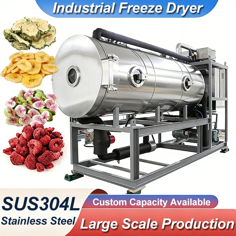 Newly launched industrial fruit and vegetable freeze dryer 380V 37kW large-capacity vacuum pump, customized OEM service