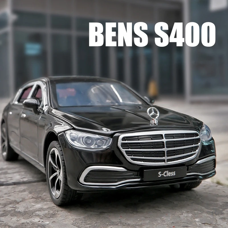 

1:24 BENS S400 S-Class Alloy Model Car Toy Diecasts Metal Casting Sound and Light Car Toys For Children Vehicle