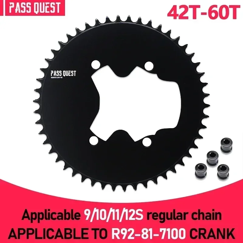 Pass Quest 110bcd Chainring for SHIMANO R9200 R8100 R7100 Bicycle Chainwheel 42T 44T 46T 48T 50T 52T 54T 56T 58T 60T Road Bike