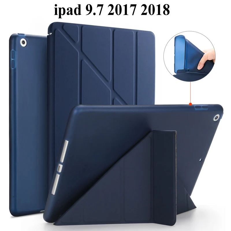 

Мягкий защитный чехол из ТПУ для Apple iPad 9,7 2017, умный чехол для iPad 9,7 2018, чехол A1822 A1823, чехол для планшета + пленка + ручка
