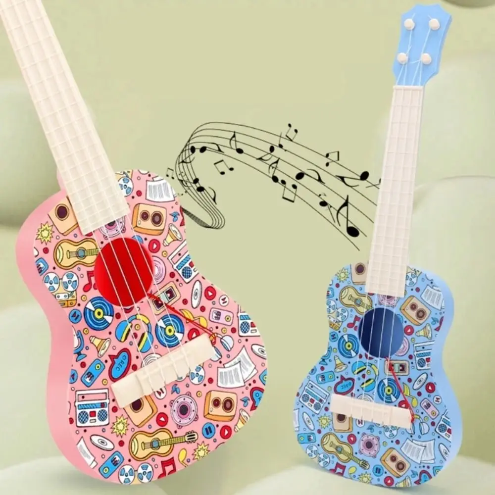 4-saitige Simulation Ukulele Spielzeug Tier spielbar Kinder Gitarre Spielzeug langlebig klassisches Musikinstrument Spielzeug Spielaktivität