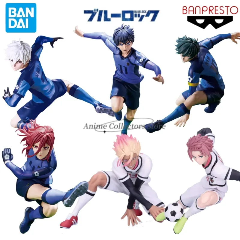 

Original Bandai BLUE LOCK Nagi Seishiro Rin Itoshi Isagi Yoichi Itoshi Sae Chigiri Hyoma Shidou Ryuusei Anime Action Figure Toys