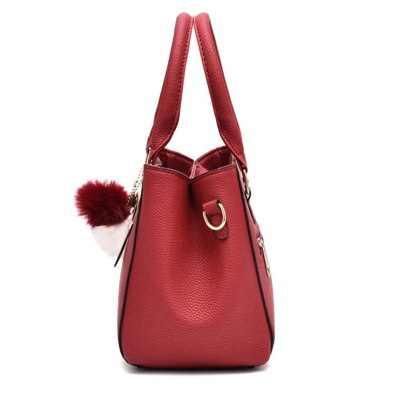 Yogodlns Frauen Perlen Anhänger Handtasche Damen geprägte Umhängetasche Damen Messenger Bag Hairball Taschen hochwertige Tasche – Detail 25