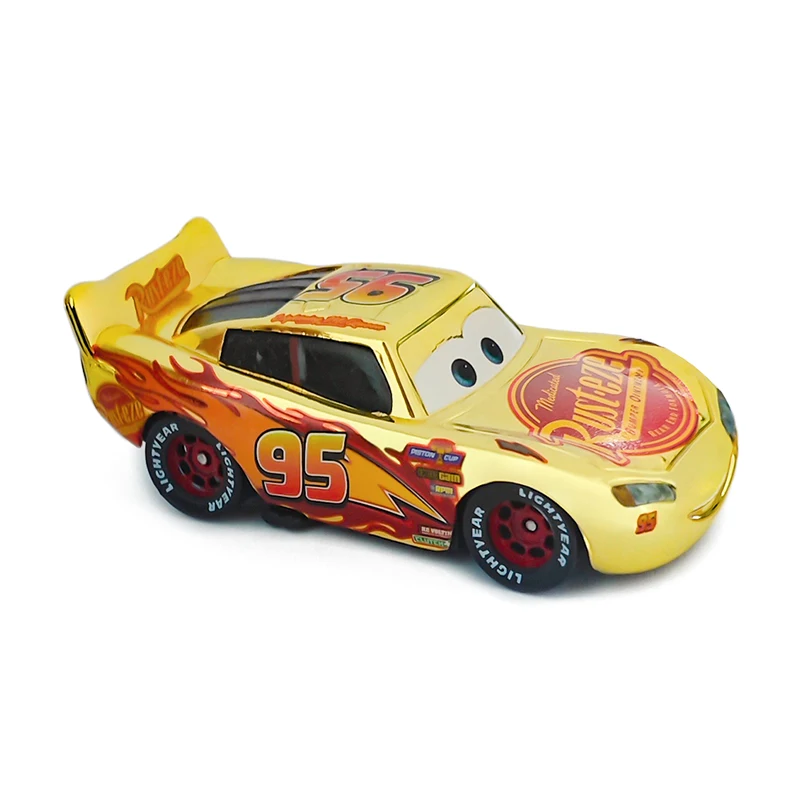 Cars 3 Pixar Cars 2 Lightning McQueen Mater Sheriff Legierungsmetall-Modellautos 1:55 Metallspielzeugfahrzeuge Jungen Kinder Geschenke Spielzeug