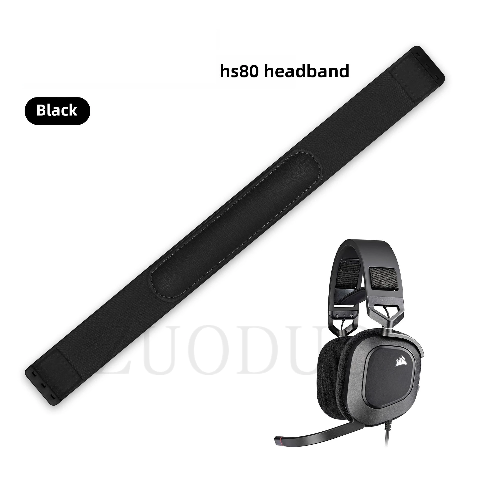 Velvet Soft Foam Ear Pads For CORSAIR HS80 RGB Headphones Soft Foam Cushion Cover High Quality Earpads Comfort Headband Cover view 5