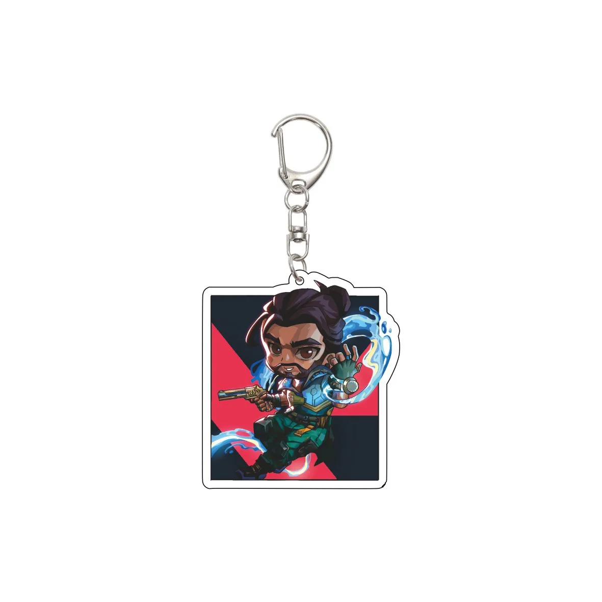 55MM Anime VALORANT Figure Jett Reyna Chamber Clove Neon Sova Sage Omen Killjoy Fade Acrylic Keychain Chrismas Cute Gifts